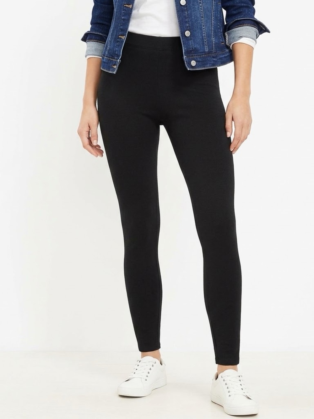 Loft Outlet Black Pull-On Everyday Leggings - Women's Size M